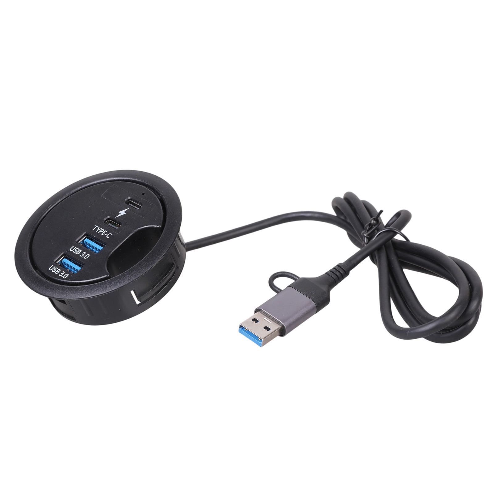 USB Docking Station USB Dock Laptop Docking Station Desktop Grommet Hole Desktop Cable Organization for PC Laptop