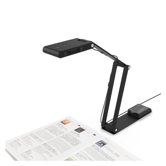 USB Document Camera With AI-Noise Reduction Mic - 13MP 4K Ultra HD A3-Size Capture, Dual-Mode Auto, LED Light