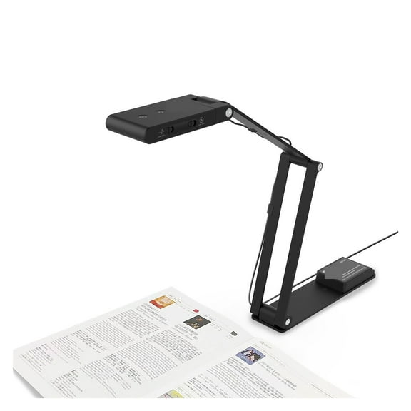 USB Document Camera With AI-Noise Reduction Mic - 13MP 4K Ultra HD A3-Size Capture, Dual-Mode Auto, LED Light ,Fast, Easy Scanning