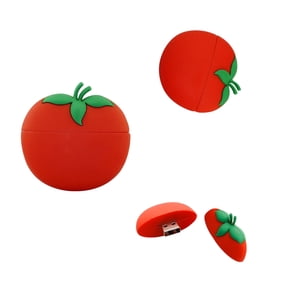 USB Drive 16GB - Tomato Storage Drive - Cute USB Stick - Tomato Photo Stick Drive (Tomato)