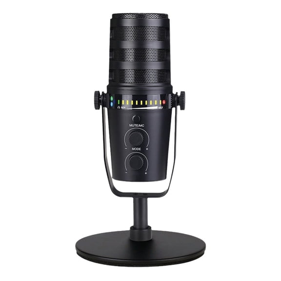 USB Dynamic Microphone for Gaming Podcasting and Streaming with Cancelling Technology Mic Cardioid Pickup