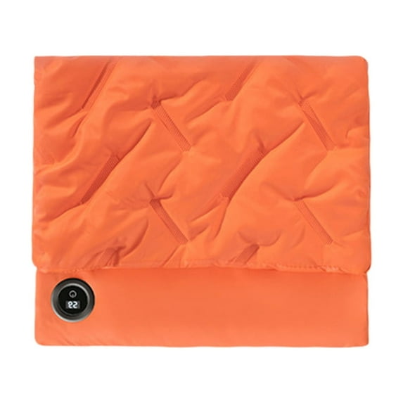 USB Electric Hand Warmer, Portable Rechargeable Heating Pad with Digital Display, Soft Polyester Personal Warmer for Hands and Body, Gift Idea for Winter, Home Office and Travel Comfort Accessory