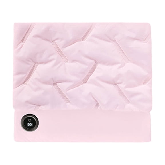 USB Electric Hand Warmer, Portable Rechargeable Heating Pad with Digital Display, Soft Polyester Personal Warmer for Hands and Body, Gift Idea for Winter, Home Office and Travel Comfort Accessory