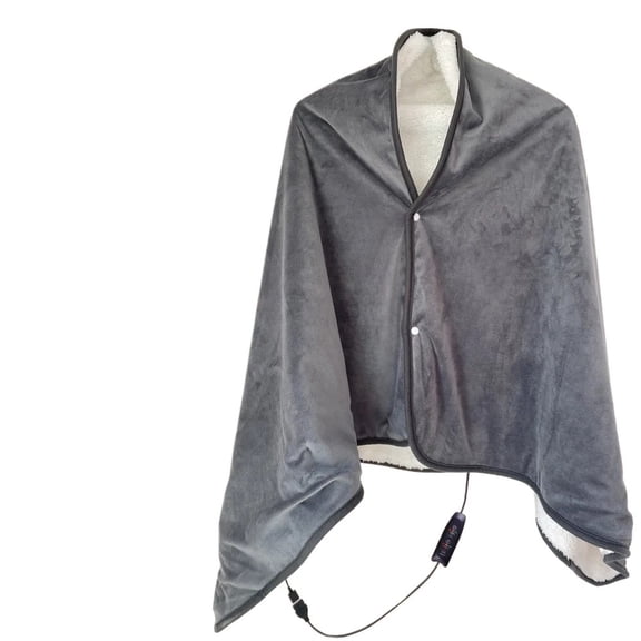 USB Electric Heated Blanket 3 Heating Levels Fleece Heated Blanket Portable Quickly Heated Cape Pad ,Easy to Use