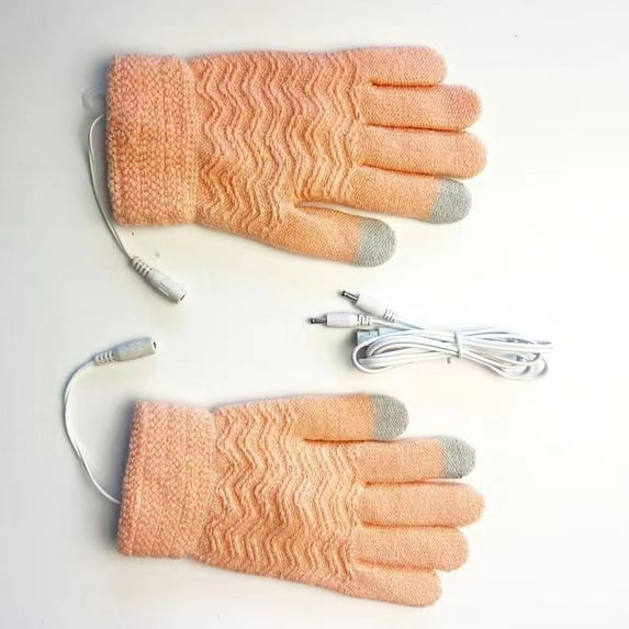 USB Electric Heated Gloves Heating Winter Thickened Full Fingers Gloves Touchscreen Gloves For Men Women Outdoor Hand Warmer Mitten Hand Gloves USB Hand Warmer Gloves for Typing Warm Laptop Glove