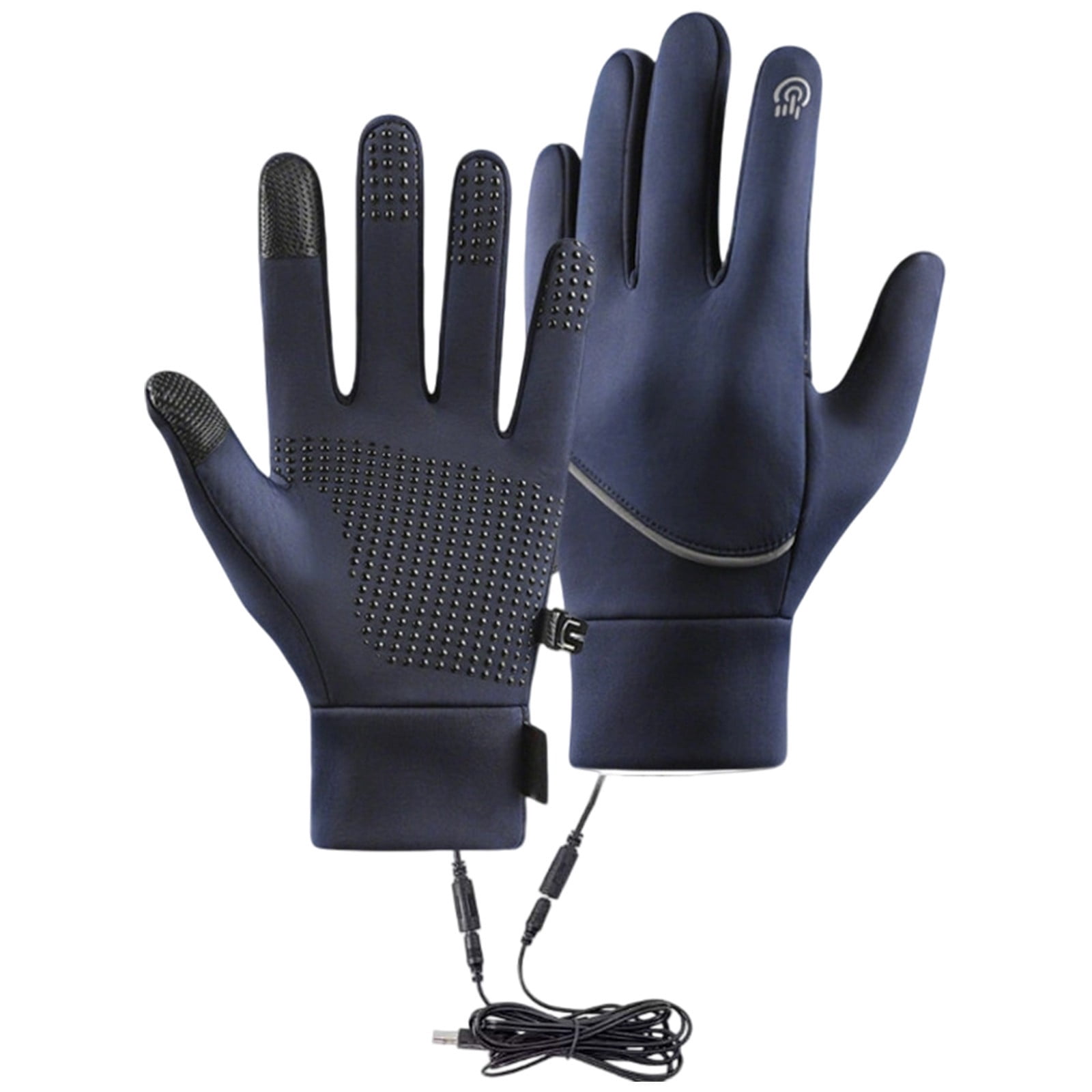USB Electric Heated Gloves for Men & Women, Anti- Waterproof Winter Gloves with 3 Temperature Control & Touchscreen for Skiing, Cycling, Hiking