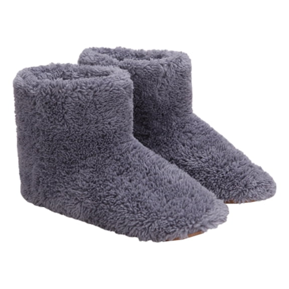 USB Electric Heated Slippers Indoor FleeceSlippers Heating Shoes Men Women Foot Warmers Adult Unisex Snow Booties