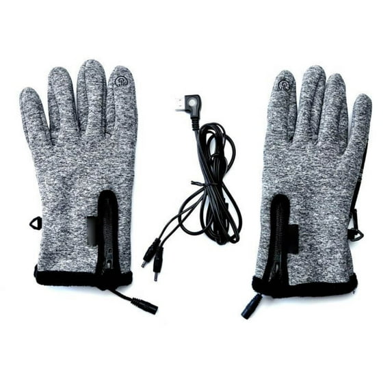 USB Electric Heating Gloves, Five-Finger Full Heat Warm Gloves, Adjustable Temperature Heated Gloves for Outdoor Work, Skiing and Winter Sports, Windproof and Durable Cold Weather Gloves