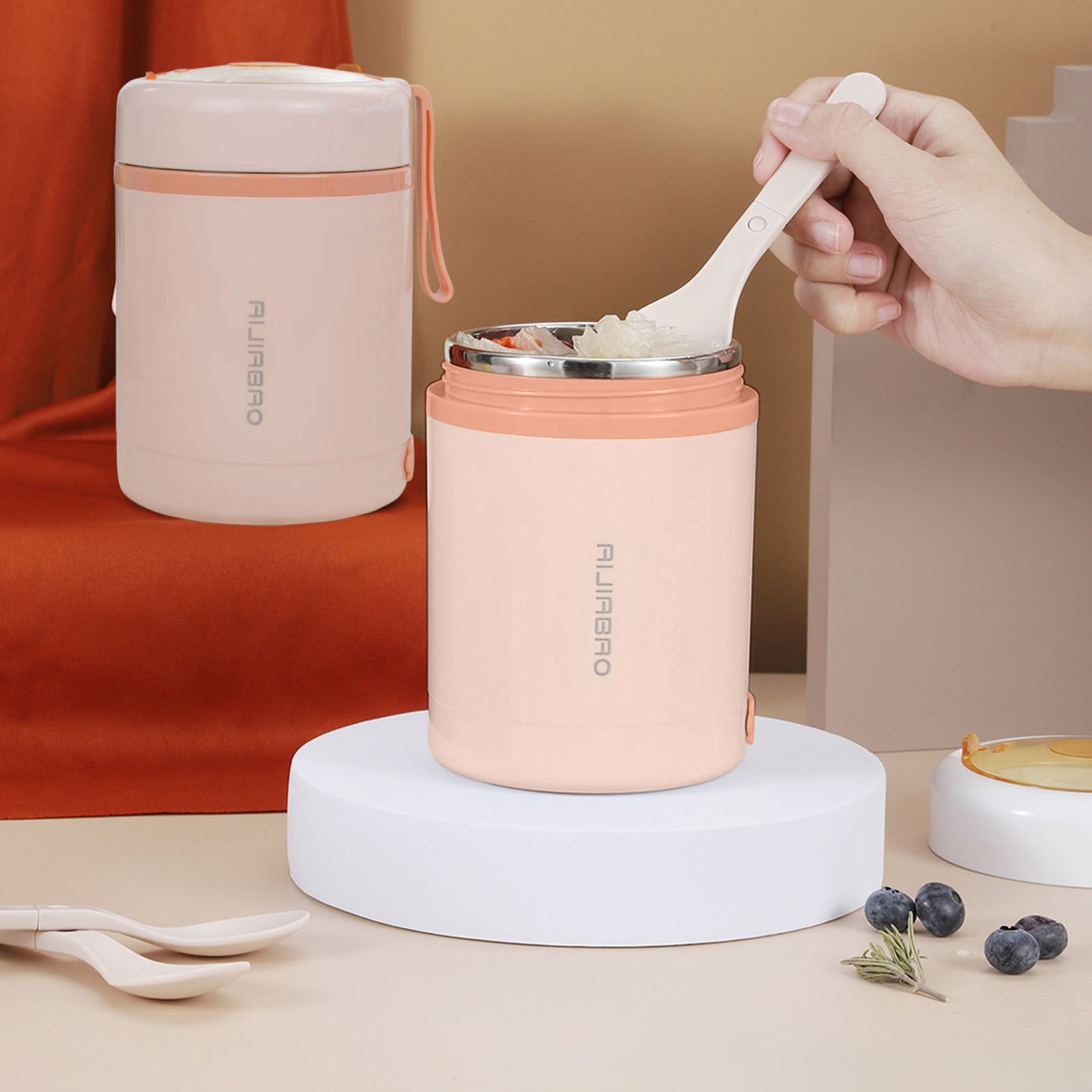 USB Electric Lunch Box 304 Stainless Steel Food Warmer Portable Heated Lunch Container for Office Travel Car Picnic Large Capacity