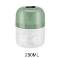 thumbnail image 1 of USB Electric Portable Garlic Cutter Mini Meat Grinder Garlic Puree Crusher Suitable for Garlic Chili Snacks Kitchen Food Chopper (250ml-green), 1 of 7