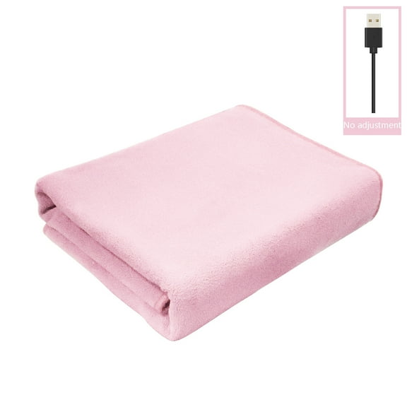 USB Electric Warming Blanket, Heated Throw for Desk Chair Lap, Portable Heating Pad for Office Travel, Plug in Warming Shawl for Women Men