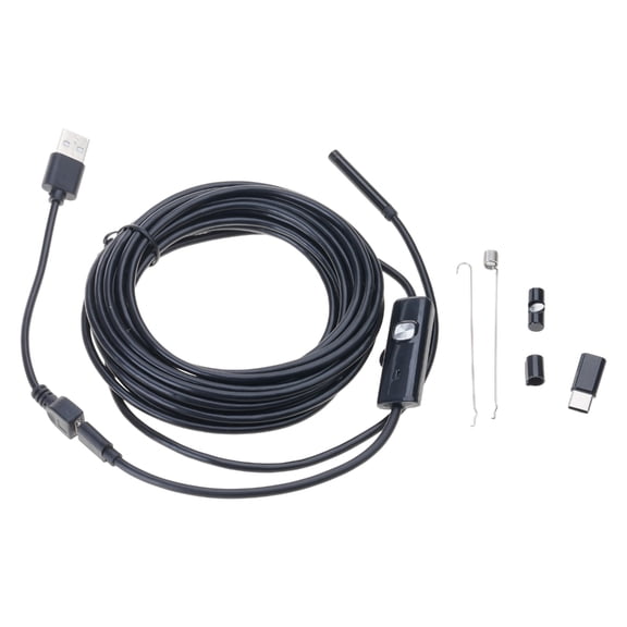 USB Endoscope Camera with 6 Adjustable LED Lights Borescope Snake Camera