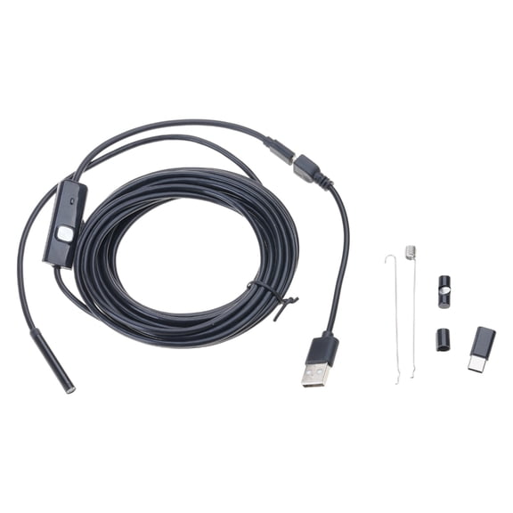 USB Endoscope for Phone 5.5mm Borescope Inspection Snake Camera Waterproof Endoscope Camera with LED Light Cable
