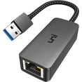 thumbnail image 1 of USB to Ethernet Adapter Driver Free USB 3.0 to Gigabit Ethernet LAN Network Adapter 100/1000 Mbps RJ45 Internet Adapter Compatible with Laptop MacBook Surface PC with Windows XP Mac/Linux, 1 of 2
