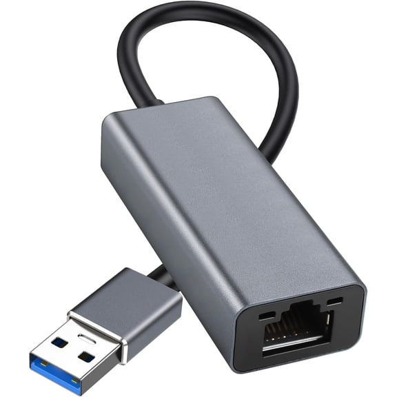 USB to Ethernet Adapter, Portable 1-Gigabit Network Hub, 10/100/1000 Mbps, USB 3.0 to RJ45 Internet Adapter Compatible with Laptop, MacBook PC with Windows, XP, Mac/Linux (USB to Gigabit)