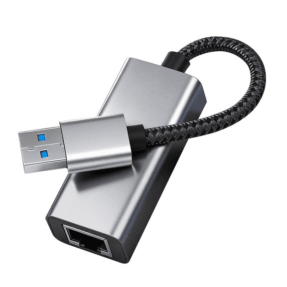 USB to Ethernet Adapter, USB 3.0 Gigabit Network Adapter ,Driver Free, RJ45 LAN Network Dongle Compatible with Windows, Mac OS, Linux, PC, Laptops, and More