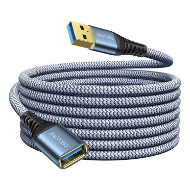 ShopBox USB 3.0 Type A Male To Female Extension Cable – 28/24 AWG – For Printer, Scanner, PC