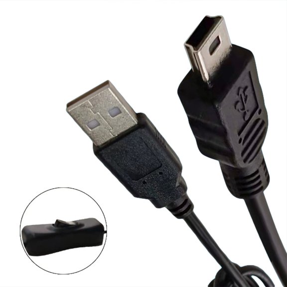 USB Extension Cable with ON/Off Switches USB to USB Cable 480Mbps Data for USB Camera Tablet Phone