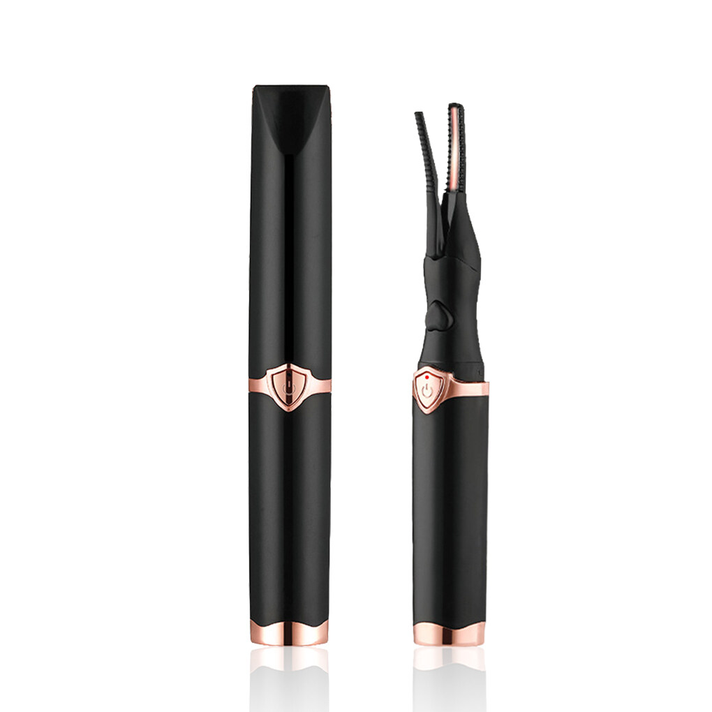 USB Eyelash Curler Heated Clip Type Eyelashes Curling Tool Black
