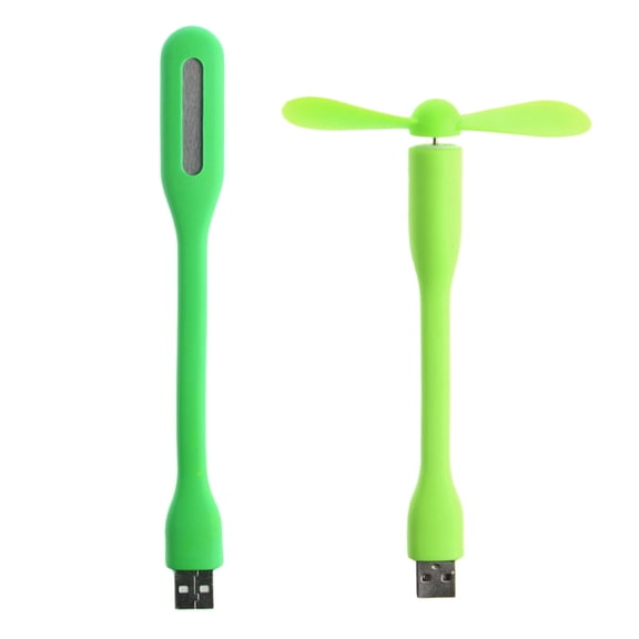 USB Fan USB LED Light Flexible Bendable Cooling Fan with Lamps For Notebook Computer Gadget