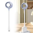 thumbnail image 1 of USB Fan With LED Light 2 In1 Suitable For Camping And Fishing Power Small Cooling Fan, 1 of 8