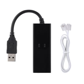 USB Fax Modem, Computer/Laptop Fax Modem, USB 56K External Dial Up Voice Fax Data Modem Fit, Small Size,Light-Weighted,Fit For Win7 Win8 Win10 XP
