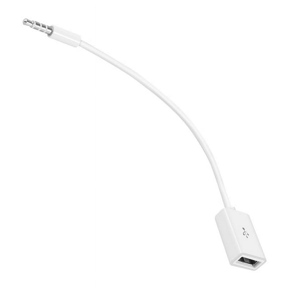 USB Female to AUX 3.5mm Male Jack Plug Audio Converter Adapter Data Cable