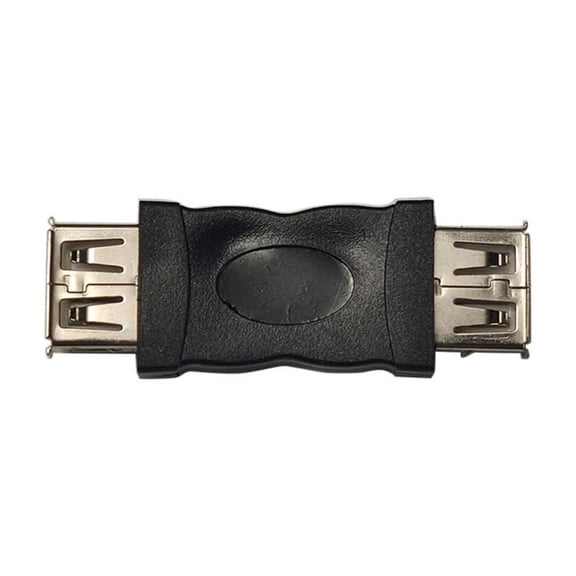 USB Female to Female Adapter USB Coupler Copper Connector for Enhances Connectivity Easy Device Linking Black/1pc
