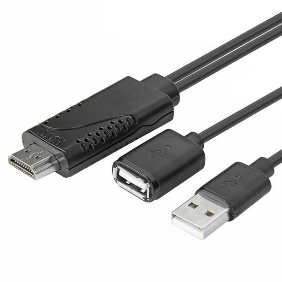 USB Female to HDMI-compatible Male 1080P HDTV TV Digital AV Adapter Cable Wire Cord
