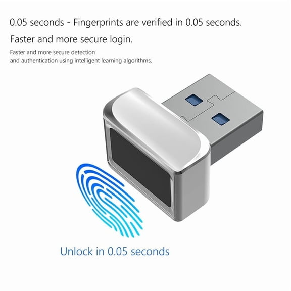 USB Fingerprint Reader Module for 7 10 11 Hello Biometric Scanner Padlock for Laptops PC Fingerprint Unlock