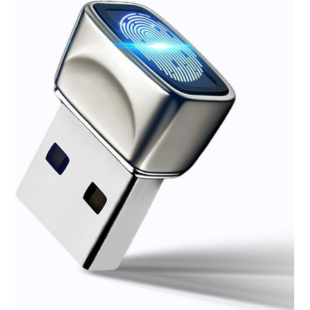 USB Fingerprint Reader for Windows10/11, Windows Hello Mini Fingerprint Scanner,Metal Shell Auto Driver Setup-Windows Password-Free Login for PC Laptop