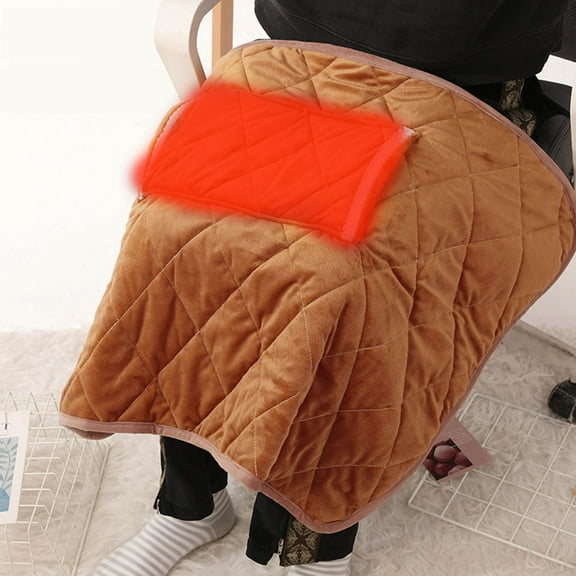 USB Flannel Small Heated Shawl Heated Throw Blanket with Hand Pocket Warm Knee Foot Shawl Plush Knee Warmer Heated Blanket for Home Office Car