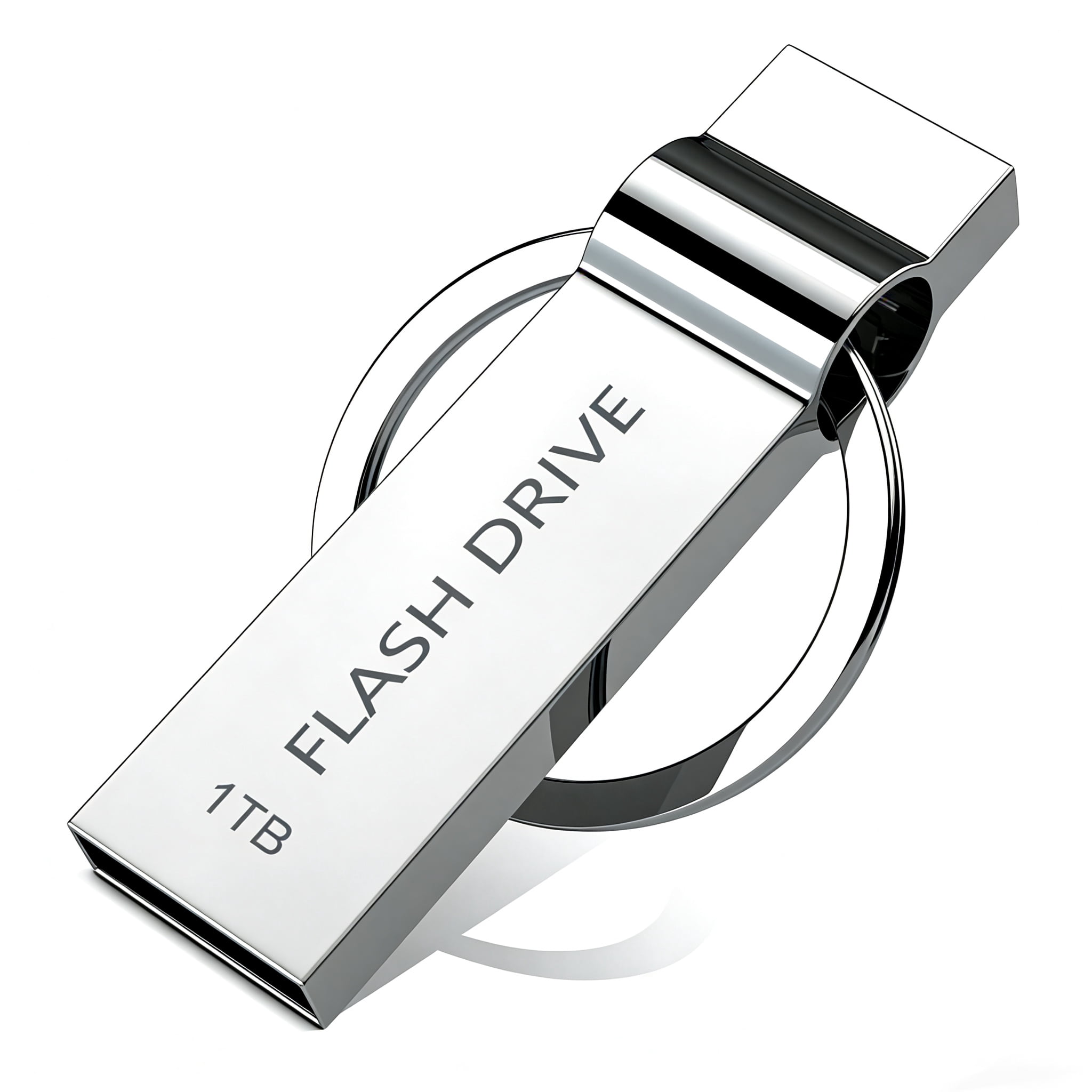 USB Flash Drive 1T/1000G Memory Stick Metal Thumb Drive with Keychain ...