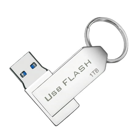 USB Flash Drive 1TB (932GB) Metal Thumb Drive Zinc Alloy Swivel Design - MAOLAI