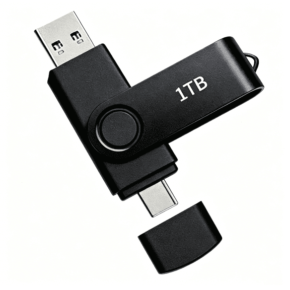 USB Flash Drive 1T(932G) USB-C and USB-A Dual Drive Thumb Drive Jump Drive - Compatible with Phones, Laptops, Tablets - MAOLAI