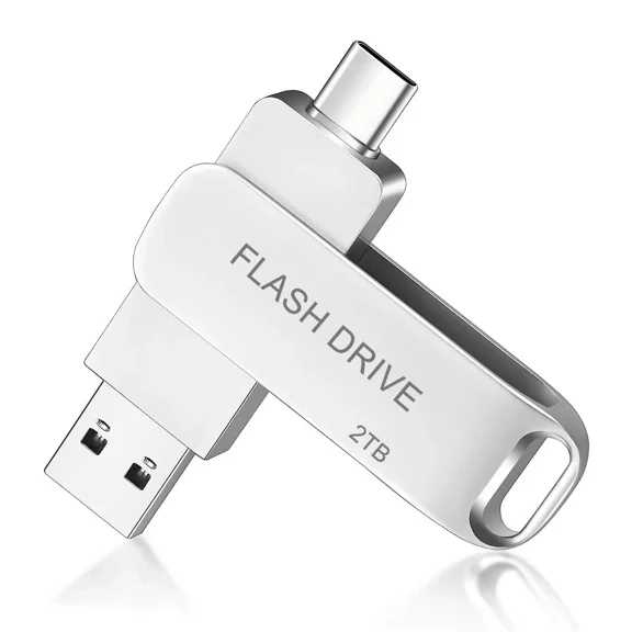 USB Flash Drive 2T(2000G) – 2-in-1 OTG USB-C & USB-A Thumb Drive for Android Smartphones, Tablets, PCs & MacBook-MAOLAI