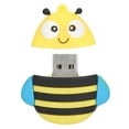 USB Flash Drive Optional Storage Bee Shape USB Memory Stick for Store