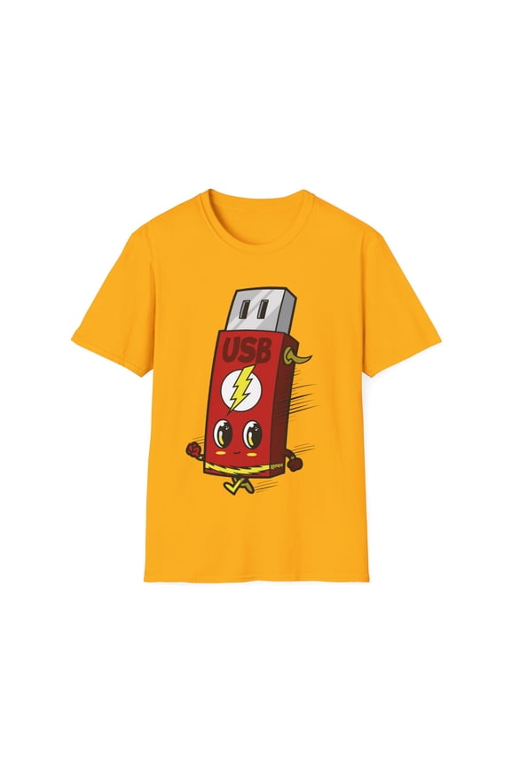 USB Flash Drive Unisex Softstyle T-Shirt