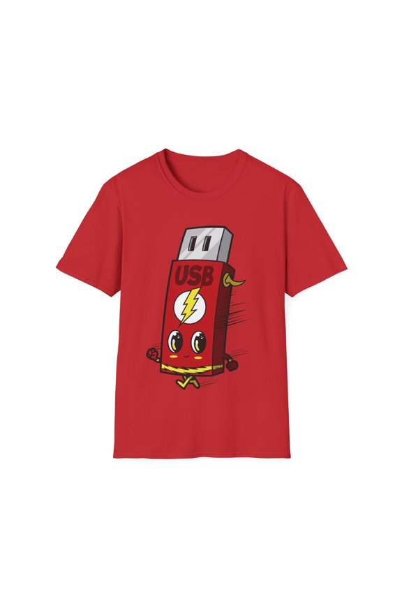 USB Flash Drive Unisex Softstyle T-Shirt