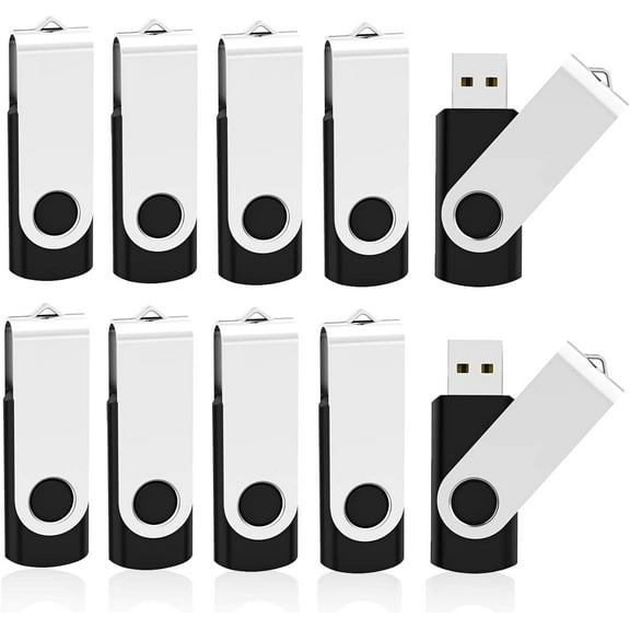 USB Flash Drives 10PCS 1GB USB 2.0 Flash Drive, Thumb Drive USB Drive Memory Stick USB Thumb Drive USB Memory Stick USB Flash Drive USB Stick Memory Stick USB Memory Stick (1G, 10 PCS, Black)