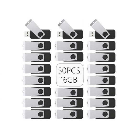 USB Flash Drives 32GB 50 Pack, USB 2.0 Pendrive Bulk USB Drive Memory Stick 32GB FlashDrive Pack Thumb Drives (50 PCS 32GB,BLACK)