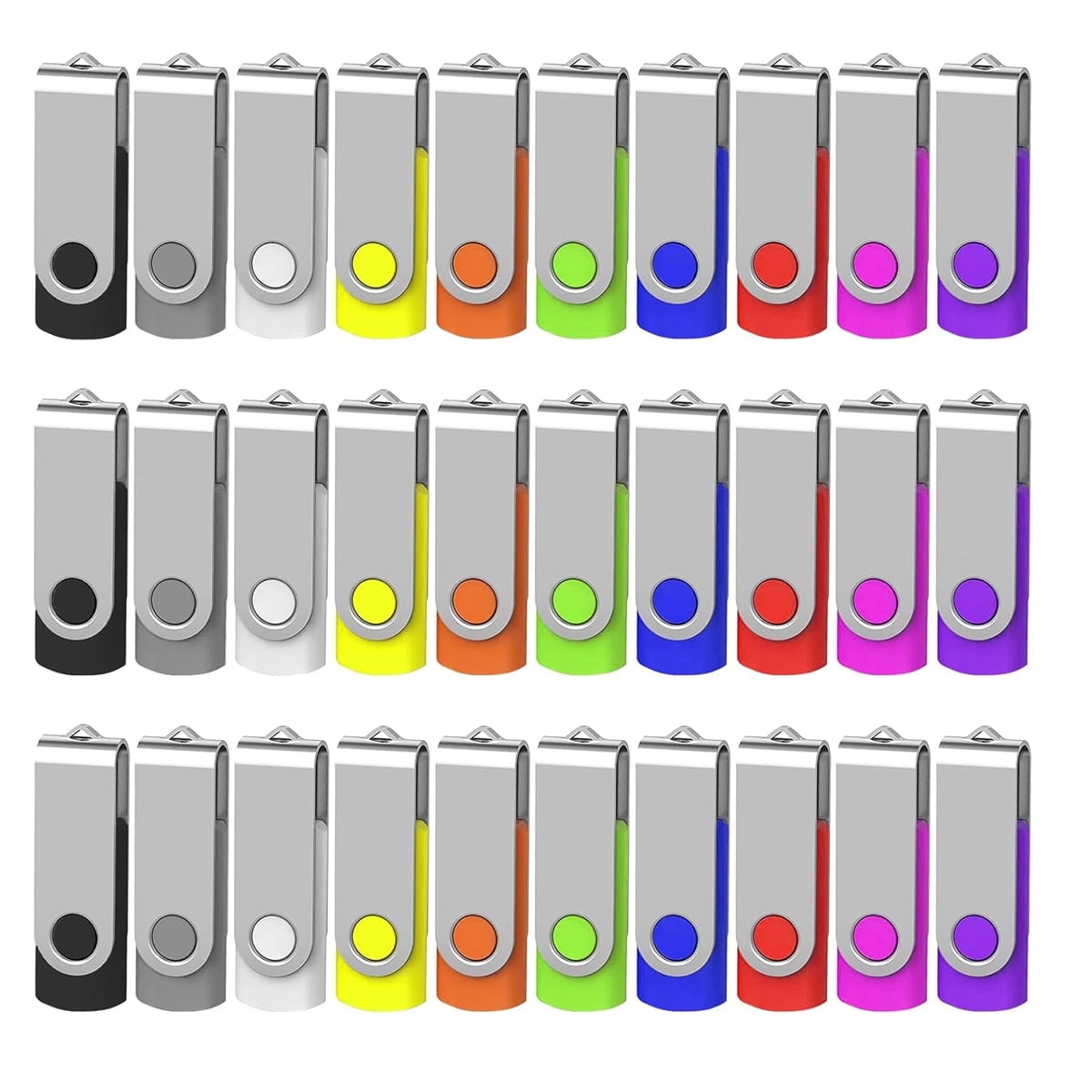 USB Flash Drives 4GB 50 Pack, USB 2.0 Pendrive Bulk USB Drive Memory ...