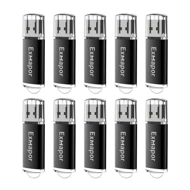 USB Flash Drives 8 GB Exmapor Thumb Drive 10 Pack Jump Drive PC Data