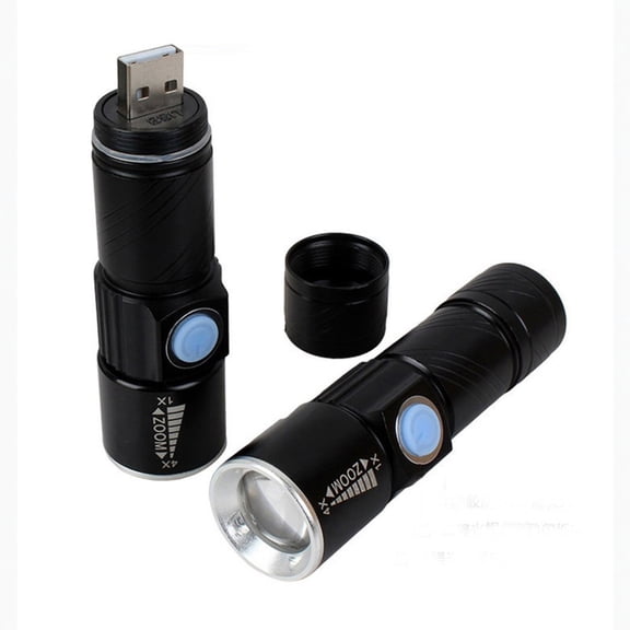 USB Flashlight Front Bike Light High-Brightness Aluminum Alloy Mini Torch,Portable Handheld LED Cycling Headlight for Outdoor Riding