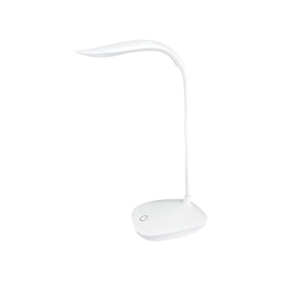 USB Flexible Neck LED Desk Lamp ABS Material Dimmable 3 Brightness 360 Degree Rotating Head Night Reading Light Rechargeable