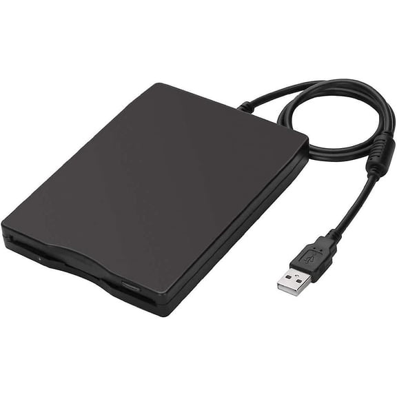 USB Floppy Drive, USB External Floppy Disk Drive 1.44 MB Slim Plug And Play FDD Drive For PC Windows
