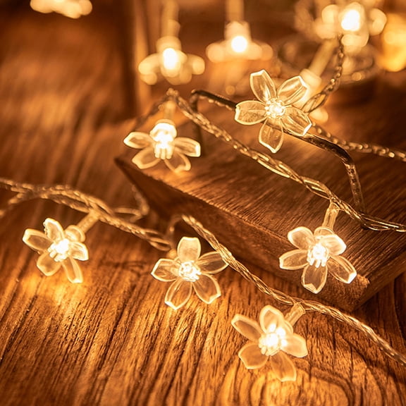 USB Flower String Lights 20 LED 9.84 Ft Copper Wire Fairy Lights for Indoor Outdoor Wedding Party Holiday Decor