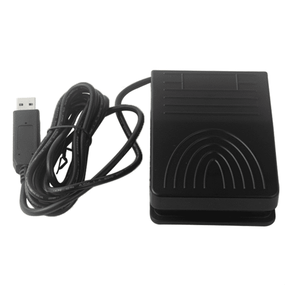 USB Foot Pedal Control Switch PC Game Pad USB Pre-Program Keyboard Mouse Adapter for Computer String Ultrasound Image,1 * Foot Pedal Control Switch,Black