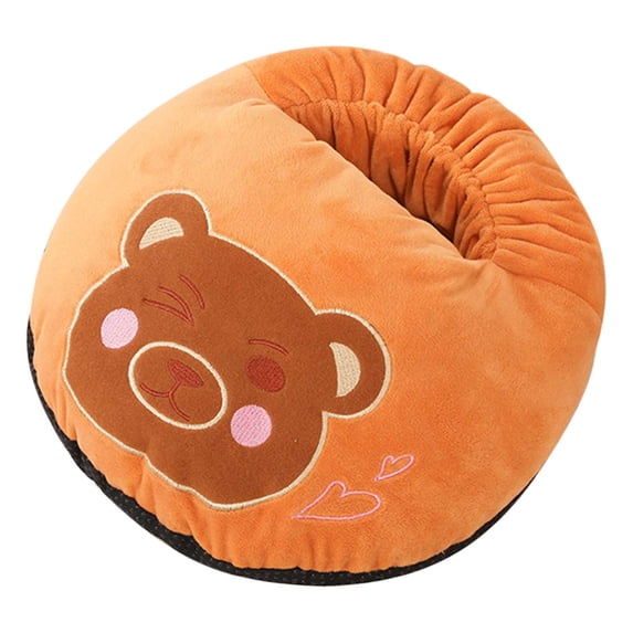 USB Foot Warmer, Electric Heating Slippers with Constant Temperature Control, 12x10.8in Portable Foots Heating Pad for Office Home (Soft Flannel Material, Non-Sliping Bottom)