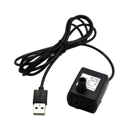 USB Fountain Pump Kit Submersible Water Pump for Small Ponds Birdbaths Fish Tanks Quiet Efficient Compact Portable 5V DC"}